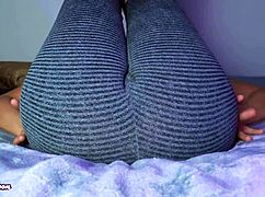 Wow, Look at This Sensual Pussy Play in Leggings!