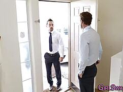 Dirty teen 18+ gets a facial from big cock in high definition.