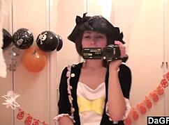 Dagfs - sexy caribbean pirate girl strip for the cam