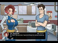 deep vault 69 hentai game parody of fallout with threesome and big boobs