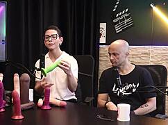 Eilani Quina And Victor Luciano Explore Different Toys In Sheer Red Lingerie