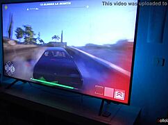 Petite European nerd bent over for doggystyle creampie in Jumanji game