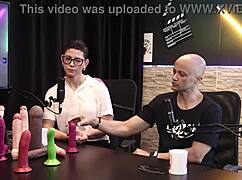 Eilani Quina And Victor Luciano Explore Different Toys In Sheer Red Lingerie