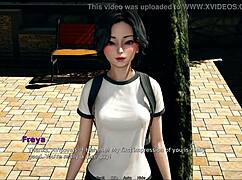 Teen With Small Tits Plays Game With Bully Lover