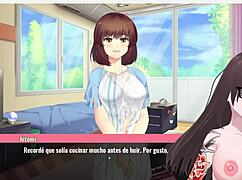 In this anime hentai, the emo girl plays with big cocks and asses.