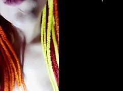 she masturbates while chatting with her lover on a video call in this amateur solo scene