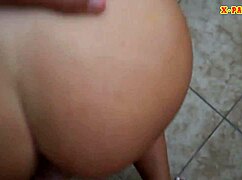 Latina stewardess gives blowjob and gets nailed on hidden cam by pawn shop guy