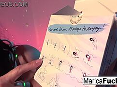 marica gets a gift box of toys to use