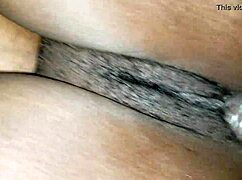 Ebony Babe Takes Big Cock for Car Creampie in Condom! Wow!