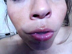 Very horny woman shows wet creampussy with big sperm and anal toys