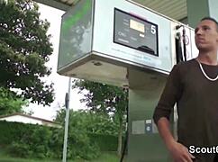 Real German Amateur Teen Feels Thrilled in Outdoor Threesome