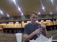 Pounding that busty bubble butt after bowling game.