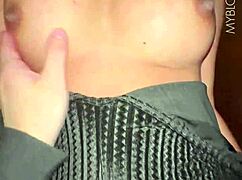 Vamos a cenar en primera cita y terminamos follando de perrito en las escaleras de su departamento, con mi amiga latina