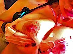 Alia Janine - You Can Cream on Me with Huge Cum on Natural Big Tits