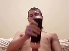 does solo skinny guy with big cock toy himself well?