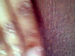 Ebony Girl Finger Fucks Her Pussy Until She Squirts