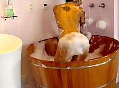 Brazilian Tattoo Girl Masturbates In Hot Spring During Photo Shoot