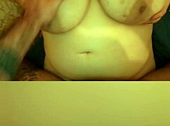 Feeling the cum inside my giant boobs