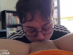 gabbie luna letting her big ass and pussy get fucked by a huge cock until squirting