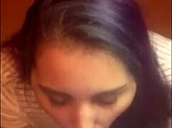 She says, 'Watch my super blowjob with handjob and facial cumshot.'