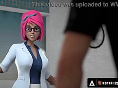 big titty hentai milf begs for students cum in front of class