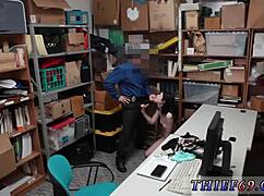 Black Teen 18+ Big Tits Striptease Suspect Caught Red Handed by Store!