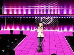 mmd bismarck shakes her big tits and ass 😍