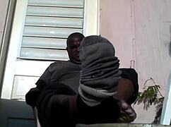 bear black master shows his big feet after work, needs a slave 😏