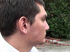 Hey, two bisexual guys sharing a cute brunette, sounds hot