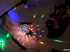 Alison tyler behind the scenes showing big tits and pussy