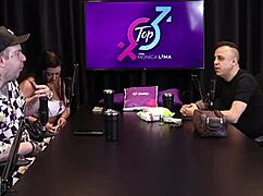 Woman Kisses Him, Irritates Another Man Who Cums On Car Door.