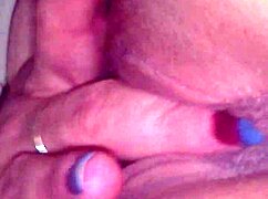 wet pierced pussy gets playful teasing