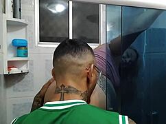 fernandinha fernandez called me to fix the shower, but i fucked her big tits and ass with cum