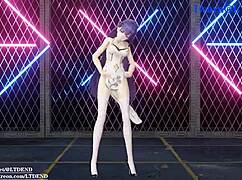 mmd raiden mei in chinese dress shaking 😍