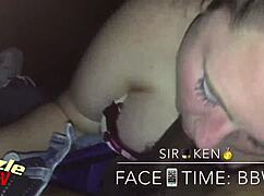 Intense White BBW Sloppy Blowjob Action