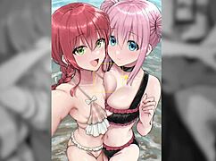 Hitori Gotou stars in bocchi the rock hentai compilation