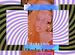 Blonde femdom instructs slave on jerk off domination