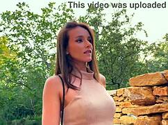 I-I interviewed this hot french teen Ariana, and she gave me a blowjob!