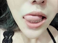 Asian fuck doll gets oral explosion and facial.