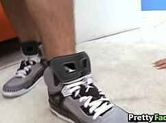 Wow! Sexy Brunette Teen Gets Huge Cum Facial From Diem Moore!