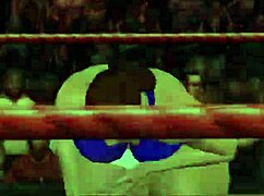 Melina battles chun li in intense wrestling