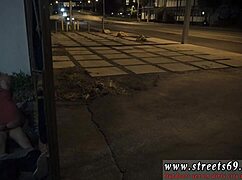 Teen tries outdoor double penetration for the first time.