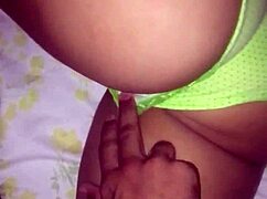 latina teen masturbates to orgasm with sexy ass