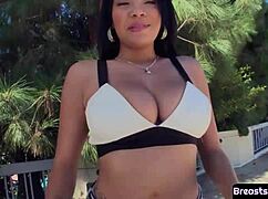 bigtits amateur babe gets deeply drilled outdoors 😘