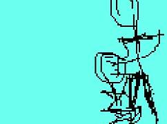 testando minha animação em pixel art com boneco fazendo sexo oral só na boquete