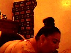 BBW Carlee Gives Intense Blowjob with Big Ass Focus