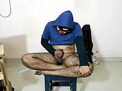 Danish guy watches hot porn on his phone