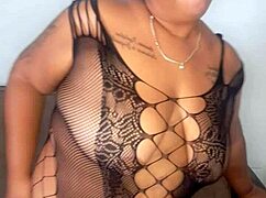 In this homemade video, the fat latina masturbates her hairy pussy to orgasm