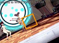 Genshin Girls Timber in Hentai Animation