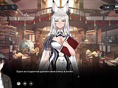 complete gameplay - wanderer broken bed part 7 with petite 18+ redhead and monster cock